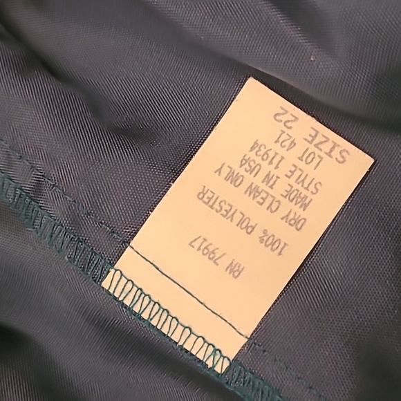 EUC VTG 1980s Nancy Neil Jade Green Sequined Skirt Set with Sheer Sleeves - Picture 14 of 17